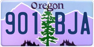 OR license plate 901BJA