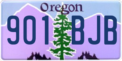 OR license plate 901BJB