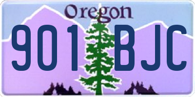 OR license plate 901BJC