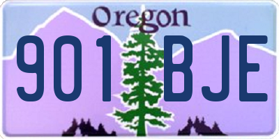 OR license plate 901BJE