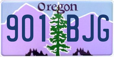 OR license plate 901BJG