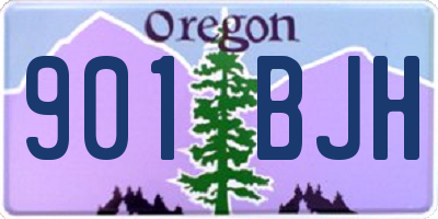 OR license plate 901BJH