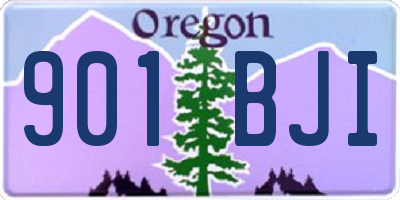OR license plate 901BJI