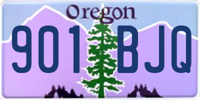 OR license plate 901BJQ