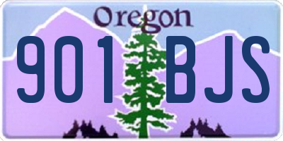 OR license plate 901BJS