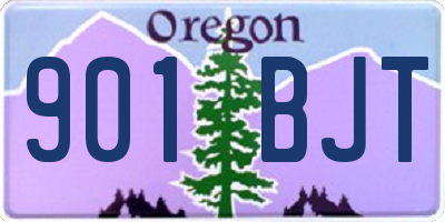 OR license plate 901BJT