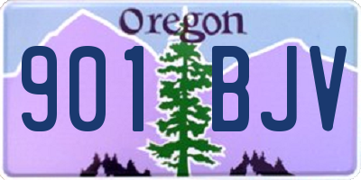 OR license plate 901BJV