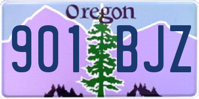OR license plate 901BJZ