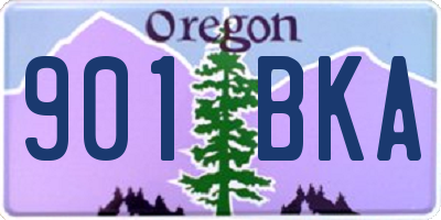 OR license plate 901BKA