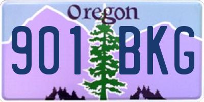 OR license plate 901BKG