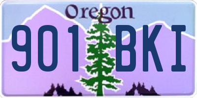 OR license plate 901BKI