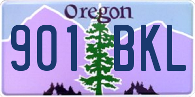 OR license plate 901BKL