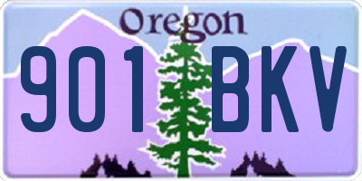 OR license plate 901BKV