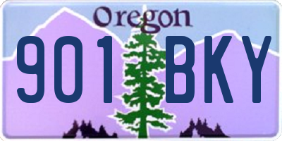 OR license plate 901BKY