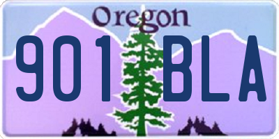 OR license plate 901BLA