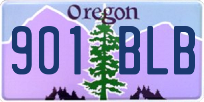 OR license plate 901BLB