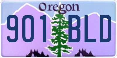 OR license plate 901BLD
