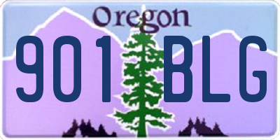 OR license plate 901BLG