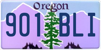 OR license plate 901BLI