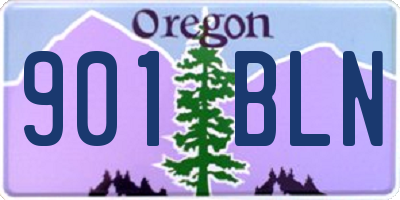 OR license plate 901BLN