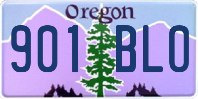 OR license plate 901BLO