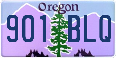 OR license plate 901BLQ