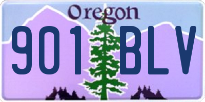 OR license plate 901BLV