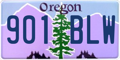 OR license plate 901BLW