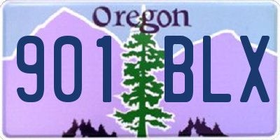 OR license plate 901BLX