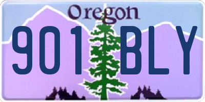 OR license plate 901BLY