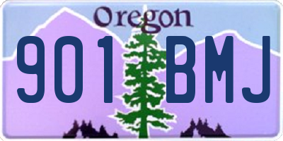 OR license plate 901BMJ