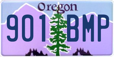 OR license plate 901BMP