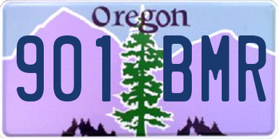 OR license plate 901BMR