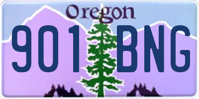OR license plate 901BNG