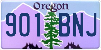 OR license plate 901BNJ