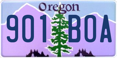 OR license plate 901BOA