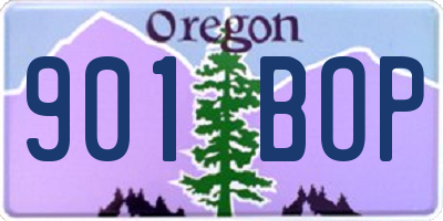 OR license plate 901BOP