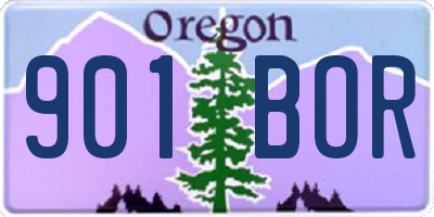 OR license plate 901BOR