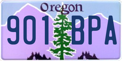 OR license plate 901BPA
