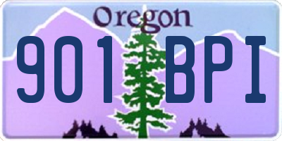 OR license plate 901BPI