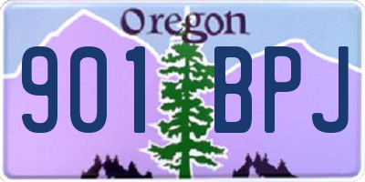 OR license plate 901BPJ