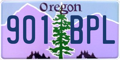 OR license plate 901BPL
