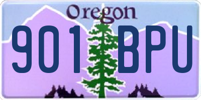 OR license plate 901BPU