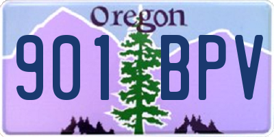 OR license plate 901BPV