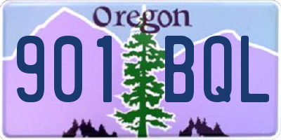 OR license plate 901BQL