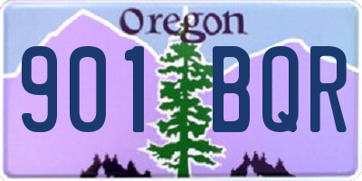 OR license plate 901BQR