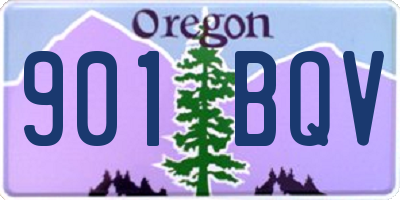OR license plate 901BQV