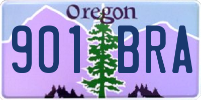 OR license plate 901BRA