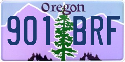 OR license plate 901BRF