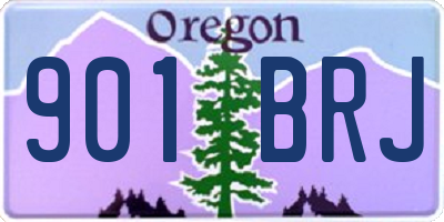 OR license plate 901BRJ